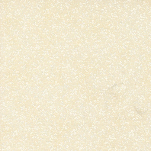 Moda Fabrics Ambiance 3 Sisters Porcelain White White on White Vine