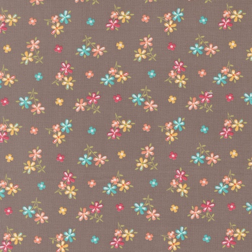 Moda Fabrics In The Garden Corey Yoder Slate Grey Love Me Florals