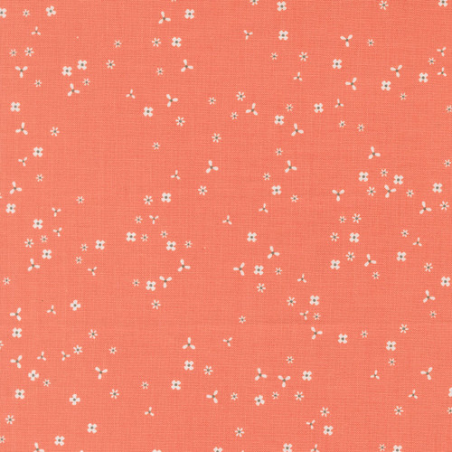 Moda Fabrics In The Garden Corey Yoder Coral Peach Flutter Floral