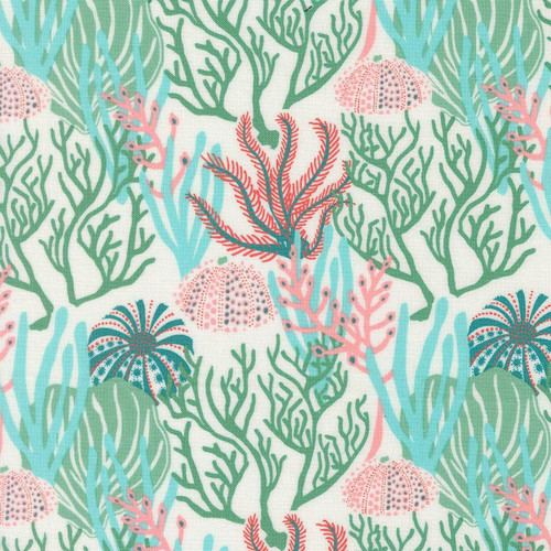 Moda Fabrics Reef Kate Spain Coral Seaweed