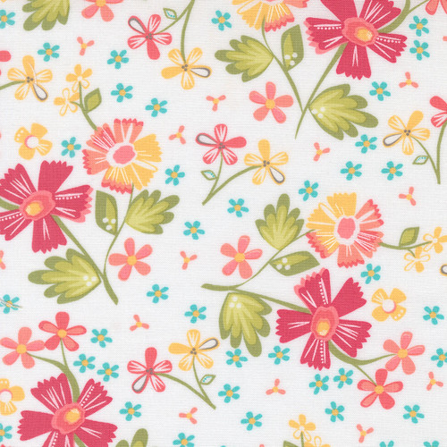 Moda Fabrics In The Garden Corey Yoder Off White Garden Flowers Florals