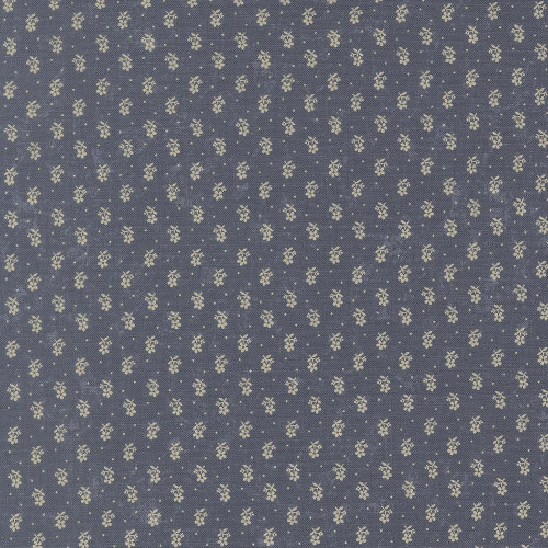 Moda Fabrics Bluebirds Nest Kansas Troubles Quilters Mid Blue Blue Tiny Buds Small Floral