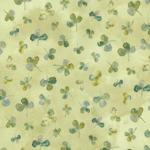 Moda Fabrics Sweet Cecily Janet Clare Bud Green Clover Clover Watercolor