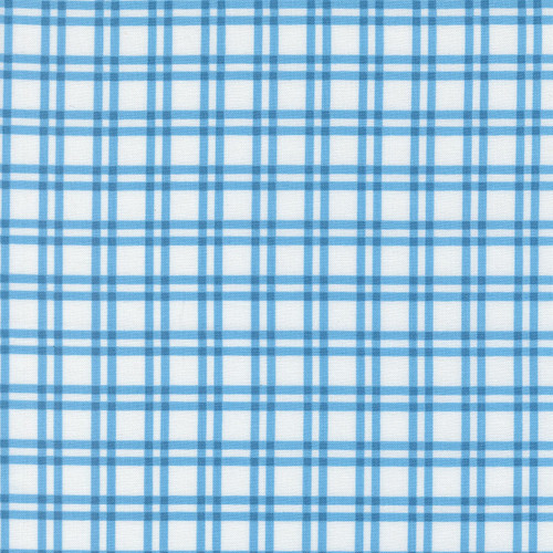 Moda Fabrics Blueprint Camille Roskelley White Harbor Blue Plaid Checks and Plaids