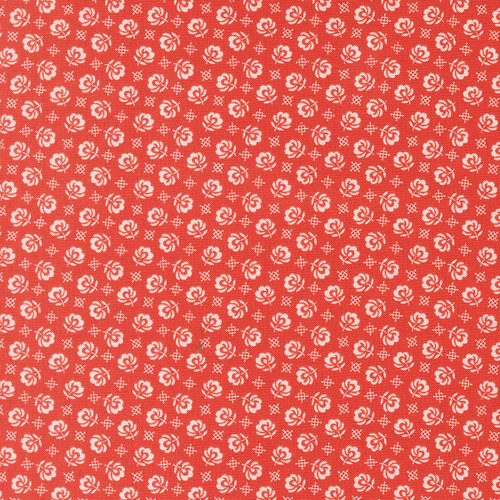 Moda Fabrics Rosie Fig Tree Co Tiny Prairie Tossed Flowers Strawberry Red
