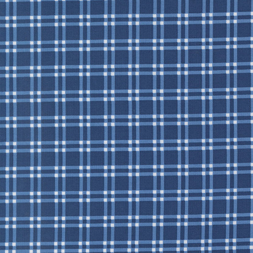 Moda Fabrics Blueprint Camille Roskelley Navy Blue Plaid Checks and Plaids