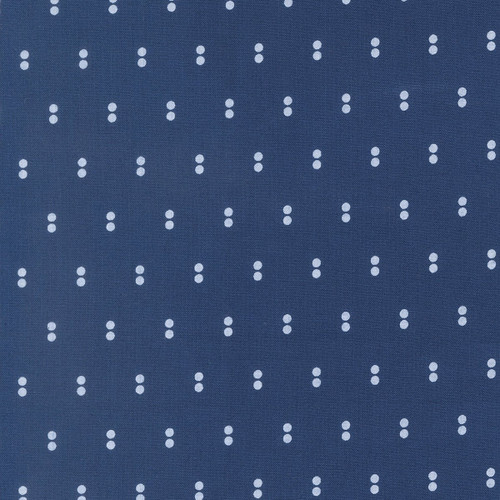 Moda Fabrics Blueprint Camille Roskelley Navy Blue Dots Dots