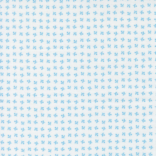 Moda Fabrics Blueprint Camille Roskelley White Harbor Blue Somerset
