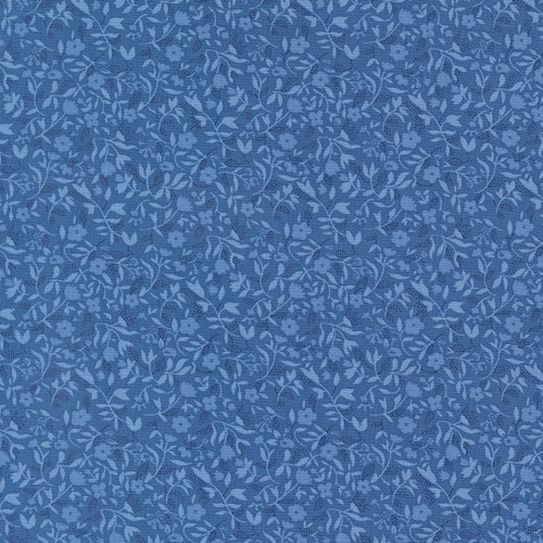 Moda Fabrics Blueprint Camille Roskelley Sea Blue Frolic Florals