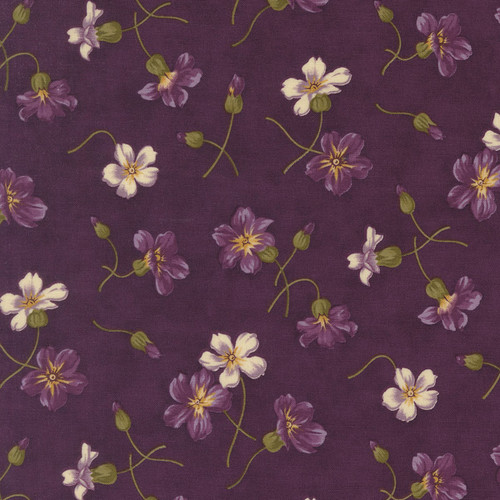 Moda Fabrics Collections Essence Howard Marcus Plum Purple Plums Florals