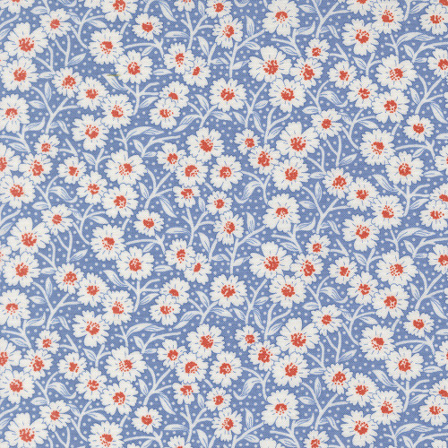 Moda Fabrics Rosie Fig Tree Co Picnic Bloom Floral Blueberry Blue