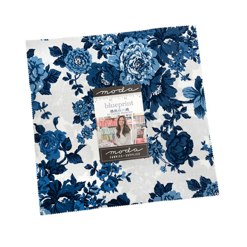 Moda Fabrics Blueprint Camille Roskelley Layer Cake Ten Inch