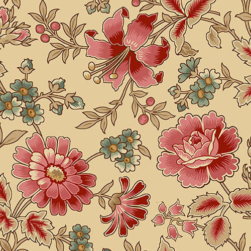 Andover Fabrics Always and Forever by Renee Nanneman Cream Wild Rose