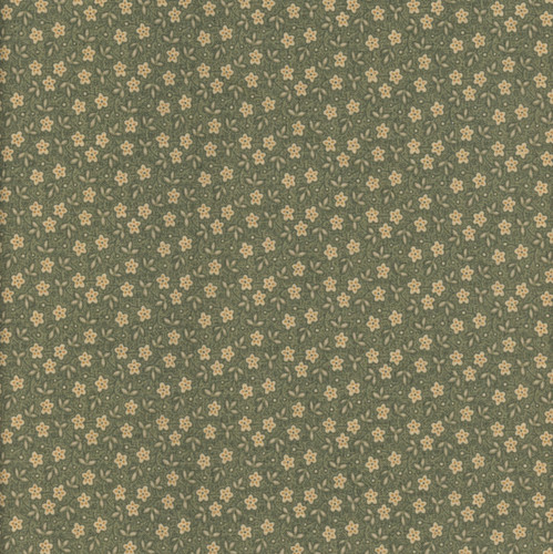 Andover Fabrics Always and Forever by Renee Nanneman Teal Green Flower Blossoms