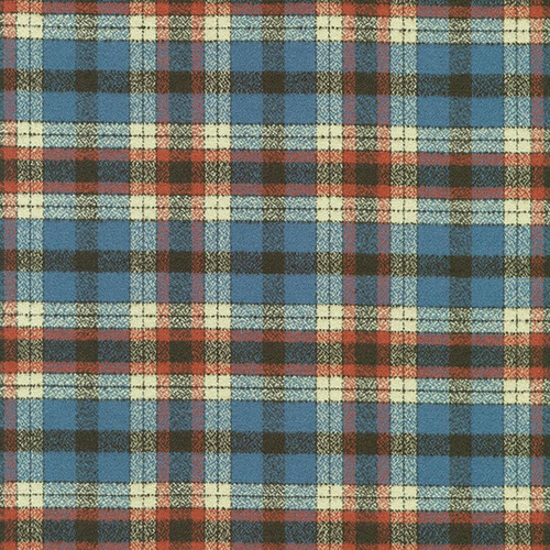 Robert Kaufman Fabrics Mammoth Flannel Ocean Blue MacDougal Plaid