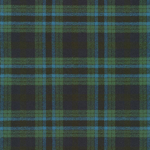Robert Kaufman Fabrics Mammoth Flannel Ocean Blue MacDougal Plaid