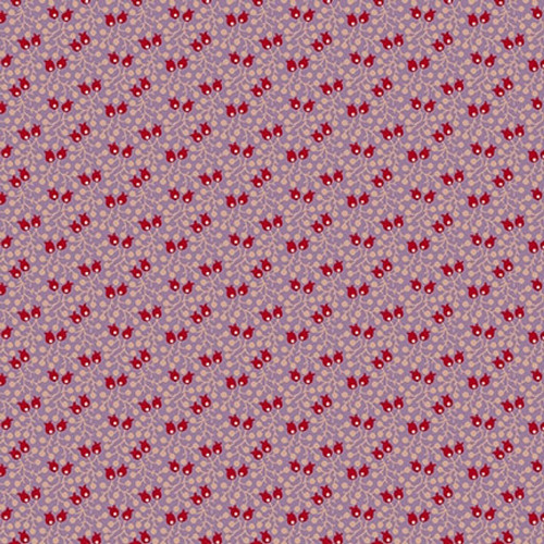 Henry Glass Fabrics Pansy for Your Thoughts Hannah West Purple Red Bells of Ireland