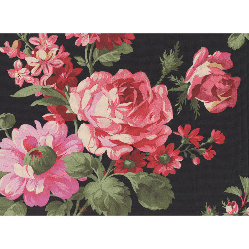 Benartex Fabrics Promise Me Grandiflora 108 Inch Wide Quilt Back Charcoal