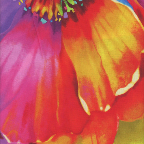 Timeless Treasures Fabrics Petal Power Petal Power Flower Panel 24 Inch Bright