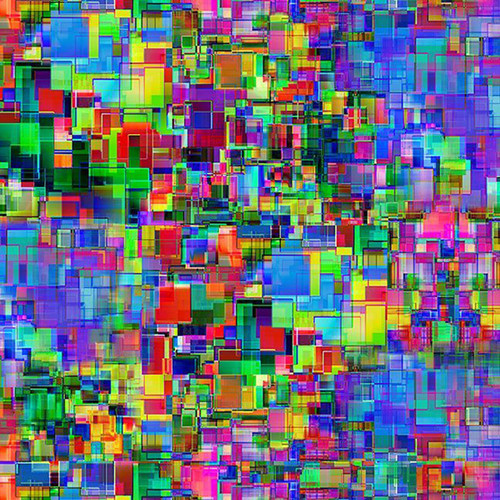 Timeless Treasures Fabrics Petal Power Geo Abstract Shapes Multi