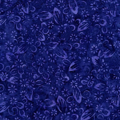 Timeless Treasures Fabrics Lilac Tonga Batiks Faint Florals Plum