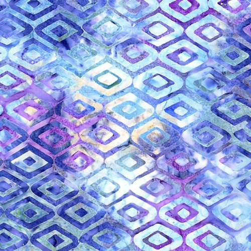 Timeless Treasures Fabrics Lilac Tonga Batiks Royal Diamond Crystal