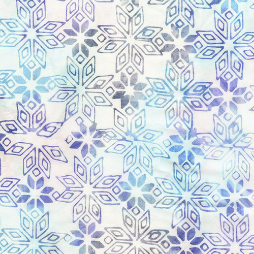 Timeless Treasures Fabrics Lilac Tonga Batiks Geo Snowflakes Alpine