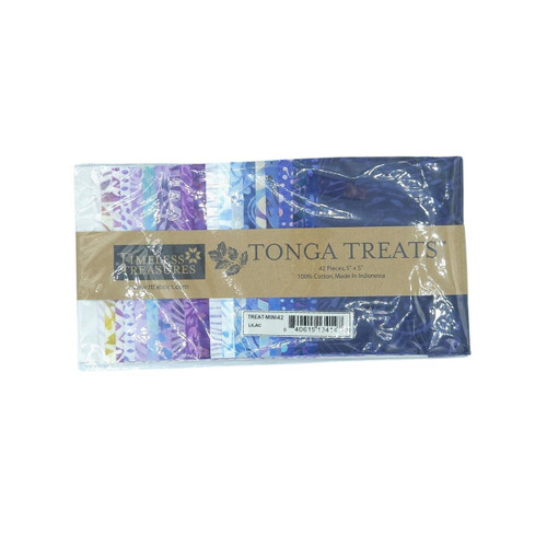 Timeless Treasures Fabrics Lilac Tonga Batiks Charm Squares 42 Five Inch Squares Lilac