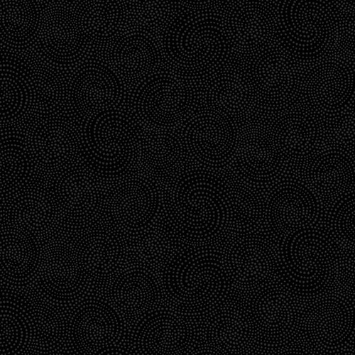 Timeless Treasures Fabrics Black Twirl Textured Dotty Spiral