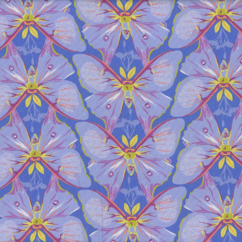 Windham Fabrics Tamara Kate Insectarium Periwinkle Luna