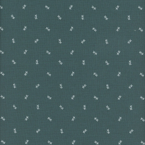 Windham Fabrics Front Porch Allison Harris Sprinkled Leaves Spruce Green