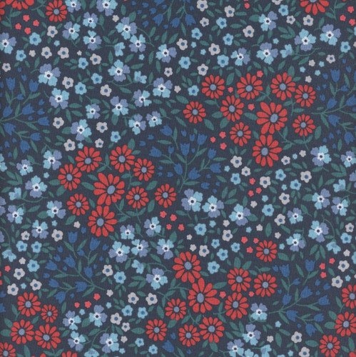 Windham Fabrics Front Porch Allison Harris Ditsy Garden Midnight Blue
