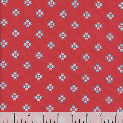 Windham Fabrics Front Porch Allison Harris Quilt Star Red