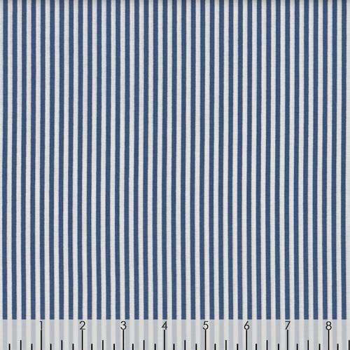 Windham Fabrics Front Porch Allison Harris Spindles Navy Blue