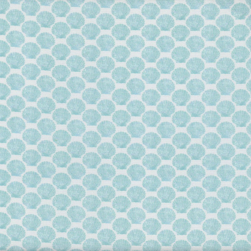 Windham Fabrics Ocean Life Leslie Trimbach for Whistler Studios Turquoise Blue Shell