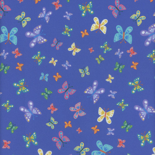 Windham Fabrics Rainbow Vale Whistler Studios Periwinkle Blue Butterfly Dreams