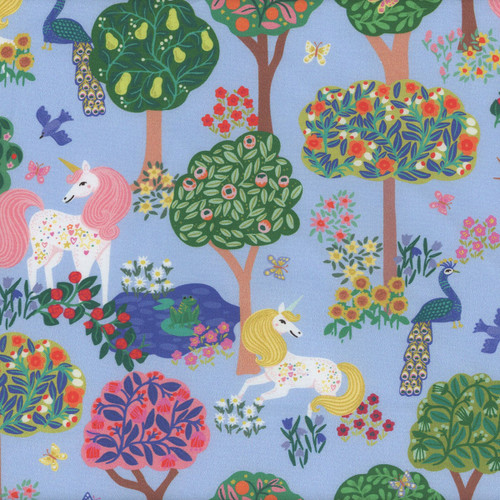 Windham Fabrics Rainbow Vale Whistler Studios Sky Blue Enchanted Woods