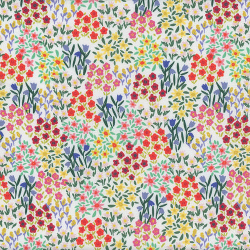 Windham Fabrics Rainbow Vale Whistler Studios Cloud Blue Garden Patch