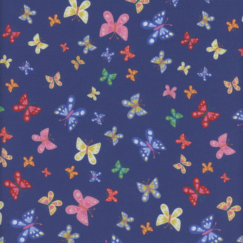 Windham Fabrics Rainbow Vale Whistler Studios Midnight Blue Butterfly Dreams