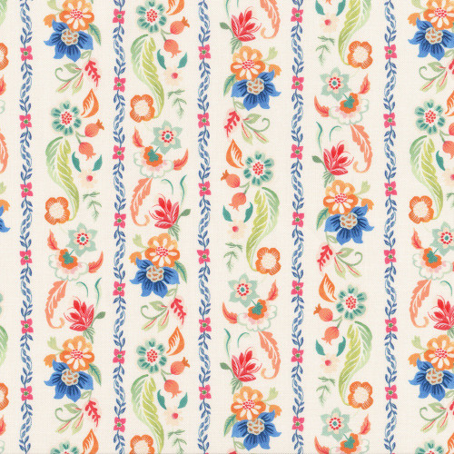 Windham Fabrics Tapestry Clare Therese Gray Ivory Cream Gilded Garland
