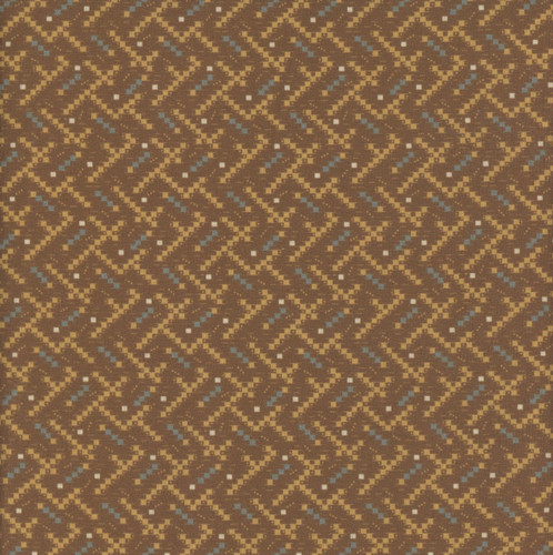 Windham Fabrics Thimbleweed Julie Hendricksen Cocoa Brown Steps