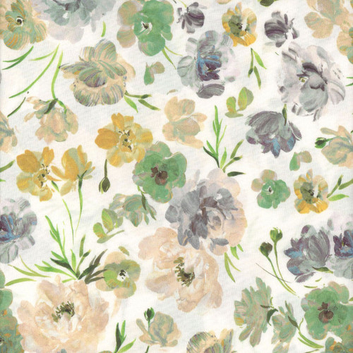 Windham Fabrics Bloomfield Kelly Ventura Linen Cream Ranunculus