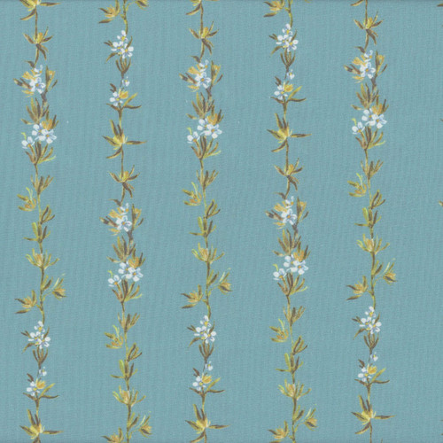 Windham Fabrics Bloomfield Kelly Ventura Lake Blue Climbing Vines
