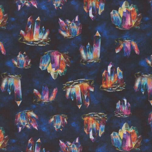 Windham Fabrics Dragon Kingdom Crystal Magic Midnight