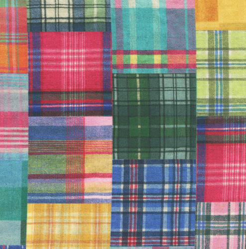 Windham Fabrics 108 Inch Wide Quilt Back Whistler Studios Madras Patchwork Multi