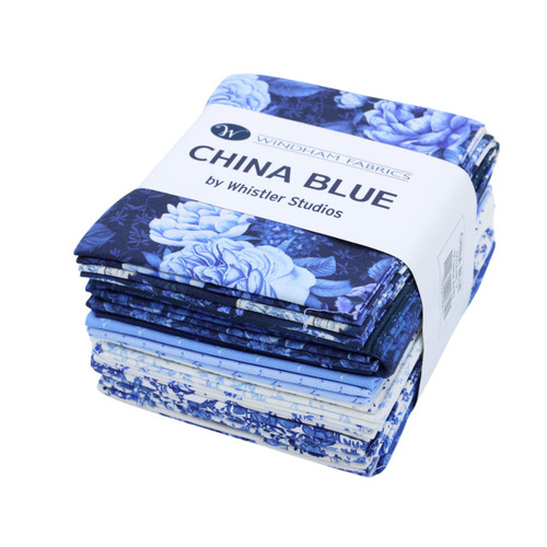 Windham Fabrics China Blue Whistler Studios Fat Quarter Bundle Multi