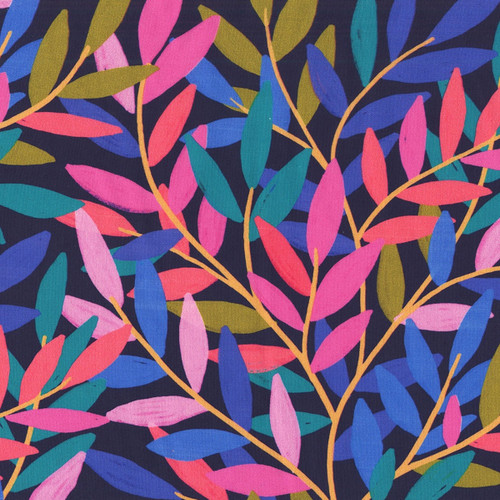Windham Fabrics Twilight Tendrils Midnight Blue 108 Inch Wide Quilt Backing