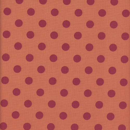 Andover Fabrics Quiltessential by Laundry Basket Quilts Large dot Tiger Lily Orange Red