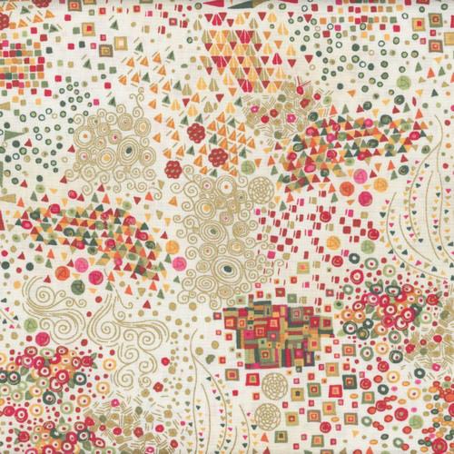 Andover Fabrics Golden Klimt by Makower UK Symphony Cream