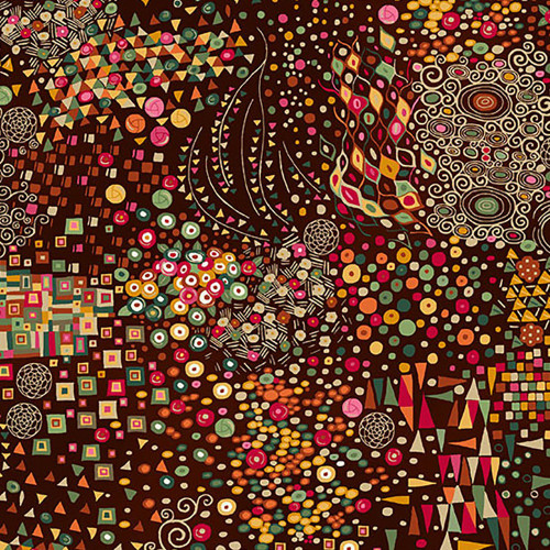 Andover Fabrics Golden Klimt by Makower UK Symphony Brown